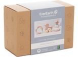 Set Di Regali In Legno Per Neonati Everearth - Set Di Regali Di Nascita Per Bambini, Bambine E Futuri Genitori - Regalo In Legno Per Neonati Con Torre Impilabile E Anatra Da Afferrare - Regali Per Neonati EE33903