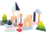 Everearth Blocchi Da Costruzione In Legno Pastello - Set Di Costruzioni Moderne Per Il Gioco Creativo - EE33899