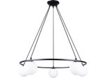 Lampadario Yoli 5 5Xg9 8W Acciaio/Vetro 98X80X80Cm Sollux Lighting