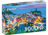 Enjoy Puzzle Vernazza Al Tramontoä Mmerung, Cinque Terre, Italia 1000 Pezzi