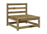 Divano Da Giardino Senza Braccioli 70X70X67 Cm In Legno Di Pino Impregnato
