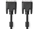 Cavo Dvi | DVI-D 24+1 Pin Maschio | DVI-D 24+1 Pin Maschio | 2560X1600 | Nichelato | 2,00 | Dritto | Pvc | Nero | Etichetta