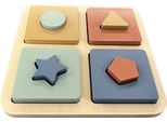 Puzzle Di Legno A Forma Di Atan, Giocattolo Educativo Colorato
