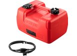 Serbatoio Marino Vevor, 12 L, Serbatoio Portatile Per Imbarcazioni Con Motore Fuoribordo, Serbatoio In Plastica Per Imbarcazioni Marittime Con Tubo Flessibile, Facile Da Trasportare Per Yacht, Barche Da Pesca, Barche A Ponte, Rosso
