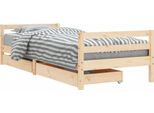 Vidaxl Letto Per Bambini Con Cassetti 80X200 Cm In Legno Di Pino Massiccio