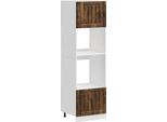 Vidaxl Mobili Da Cucina 2 Pezzi. Materiale A Base Di Legno Rovere Affumicato Lucca