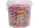 Colorations - Perline Pony Piccole - Trasparenti, 4 X 6 Mm, 500 Gr.