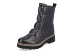 SchnüRstiefelette Remonte "Remonte Stiefelette Glattleder", Damen, Gr. 41, Schwarz, Glattleder, Schuhe SchnüRstiefelette