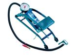 Sks 2174503030-10060 Pompa A Pedale Picco, Con Manometro Av/Dv/Sv/Campeggio, Blu