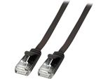 Efb K8107SW.0,5 Efb RJ45 Flachpatchkabel U/Utp, Cat.6A, Pvc, 0,5M, Schwarz