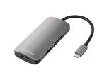 Sharkoon Adattatore Multiporta Usb 3.0 Tipo C Cablato Usb 3.2 Gen 1 (3.1 Gen 1) Tipo-C Grigio