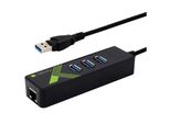 Techly IDATA-USB-ETGIGA-3U2 Techly Usb 3.0 Adapter A. Gigabit Ethernet M. 3Port USB3.0 S