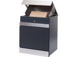 Cassetta Per Pacchi HWC-K41, Cassetta Per Pacchi Vano Per Pacchi Cassetta Per Lettere, Metallo ~ Acciaio Inox Zincato Antracite