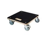 Carrello Porta Piante Nature Quadrato 38X38 Cm In Legno Nero