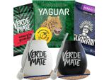 Yerba Mate Verde Matero Bombilla Set Per Due Persone