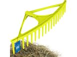 Kotarbau® Rastrello Per Foglie In Plastica Senza Manico 18 Denti L: 64 Cm Verde Celeste Rastrello Per Fieno Rastrello Per Prato Largo Rastrello Per Prato Da Giardino Rastrello Per Erba Rastrello Per Foglie In Plastica - Rastrello Per Foglie