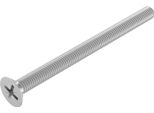 Seccaro Vite A Testa Svasata M6 X 80 Mm, Acciaio Inox V2A Va A2, Din 965, Intaglio A Croce / Pz, 20 Pezzi