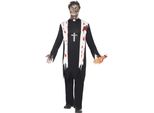 Smiffys - Costume Da Uomo SM2074 (L) (Nero/Bianco)