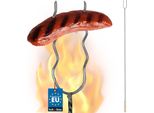 Kotarbau® Spiedini Per Barbecue Forchetta Per Barbecue Filo D'acciaio Spiedini Da Campeggio 130 Cm Manico In Legno Accessori Per Barbecue Forchetta Per Salsicce Spiedini Da Barbecue Ondulati Bastoncini Per Salsicce Gadget Per Barbecue Spiedini Da Campeggio Lunghi