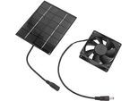 Ventilatore Solare, Ventilatore, Ventilatore A Pannello Solare, Ventilazione Dell'aria Di Scarico, Nero, 8 Cm X Cm, A Energia Solare, Sicurezza Doppia