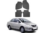 2002-2009 Honda City Tappetini Tpe Nero 4 Pz