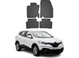 2015-2018 Renault Kadjar Tappetini In Gomma Nera 4 Pz