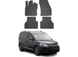 2020-2025 Vw Caddy Tappetini In Gomma Nera 4 Pz