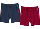 Atlas For Men - Pantaloncini 2-Pack Per Uomo - Sport AF4111 (Xxl) (Bordeaux/Blu Navy)
