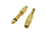 Spina Jack Da 6,35 Mm A Spina Di Accoppiamento Rca Cinch Adattatore Audio Stereo
