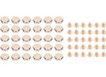 30 Set Di Rivetti E Viti 8 Mm Zinco Posa Rivetti Testa Esagonale Cava 6 Mm Incrociato Viti Di Ferro Per L'artigianato In Pelle Borsa Decorazione D'oro