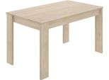 Dmora Tavolo Fisso Alois 81X138.5X77H Cm Marrone, 6 Posti Forma Rettangolare