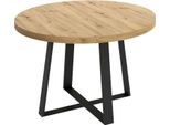 Dmora Tavolo Allungabile Andia 110X158X77H Cm Nero, Allungabile 8 Posti