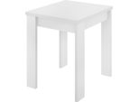 Dmora Tavolo Allungabile Alamaro 67X134X79H Cm Bianco, 6 Posti Allungabile