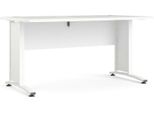 Dmora Scrivania Ascorbato 80X150X74.5H Cm Bianco, Materiale Piano In Legno Nobilitato Colore Piano Bianco