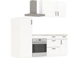 Dmora Cucina Completa Althenis Bianco, 4 Cassetti 4 Ante