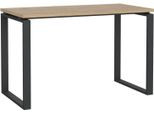 Dmora Scrivania Pierrot 60X120X75.6H Cm Grigio, Materiale Piano In Legno Nobilitato Colore Piano Marrone