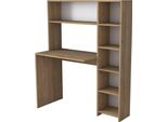 Dmora Scrivania Arapaho 40X113.2X141.8H Cm Marrone Quercia, 6 Vani 5 Ripiani