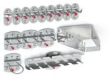 Assortimento Di Portautensili Da 15 Pezzi Per Lastre Forate 12 Ganci Div. 3 Ganci Doppi