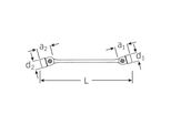 Stahlwille 29 Chiave A Doppio Snodo Flexi 18 X 19 Mm 43011819 (Chiave Per Piegare)