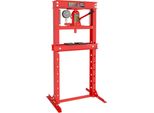 Pressa Professionale Da Officina Wiltec 12T, 420 Mm, Pressa Idraulica In Acciaio, Pressa A Telaio Con Manometro, Pressa A Cuscinetti
