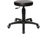 Sgabello Girevole Tec 70 Con Rivestimento In Pelle Finta Nero Altezza Seduta 390-520Mm Topstar