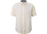Tom Tailor Regular Structure Shirt Camicia Da Uomo Strutturata A Maniche Corte