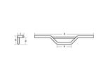 Fehling Moto Cross Manubrio 7/8 Pollici, Cromo