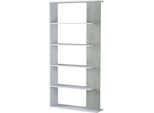Dmora Libreria Eolo 25X90X180H Cm Bianco, 4 Ripiani Portata Ripiani 4