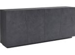 Dmora Credenza Apollo 43X200X86H Cm Grigio Ardesia, Apertura Battente 4 Vani Italy