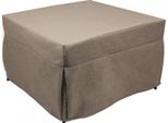 Talamo Italia Pouf Arno 78X78X45H Cm Grigio, Sfoderabile Grigio Italy