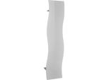 Dmora Mobile Da Ingresso Alilia 27X40X186H Cm Bianco Bianco Lucido, Appendiabiti 3 Vani Italy