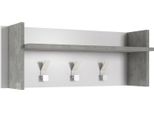 Dmora Mobile Da Ingresso Angry 29X90X34H Cm Grigio, Appendiabiti Paia Italy