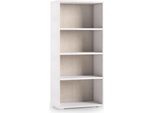 Dmora Libreria Aky 30X60X130H Cm Marrone, 3 Ripiani Ripiano Regolabile Italy