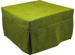 Talamo Italia Pouf Arno 78X78X45H Cm Verde, Sfoderabile Verde Italy